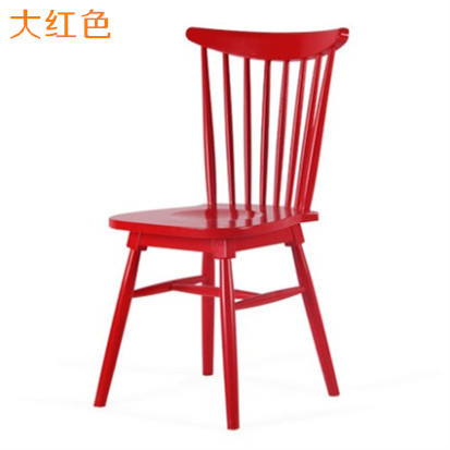 Solid wood dining chair simple Nordic Windsor chair