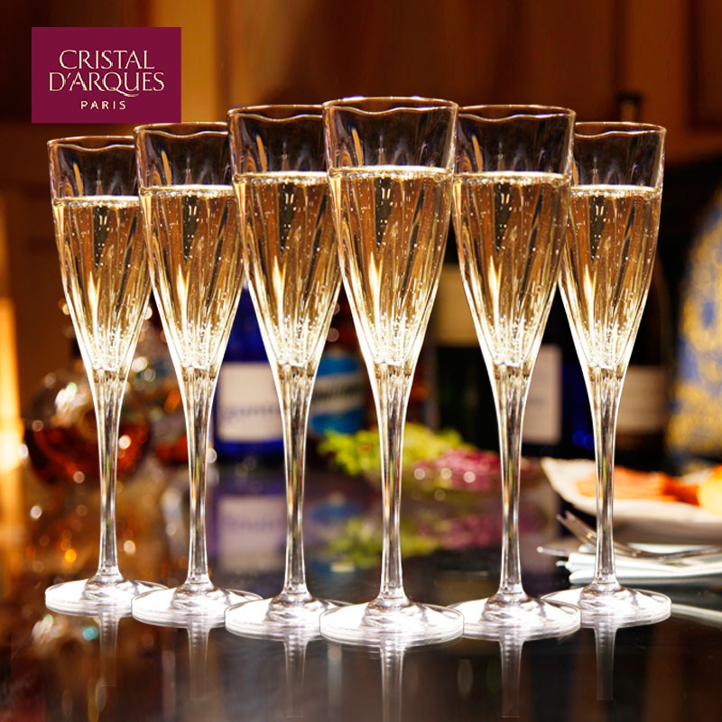 【 French Archery Crystal Champagne glass 】
