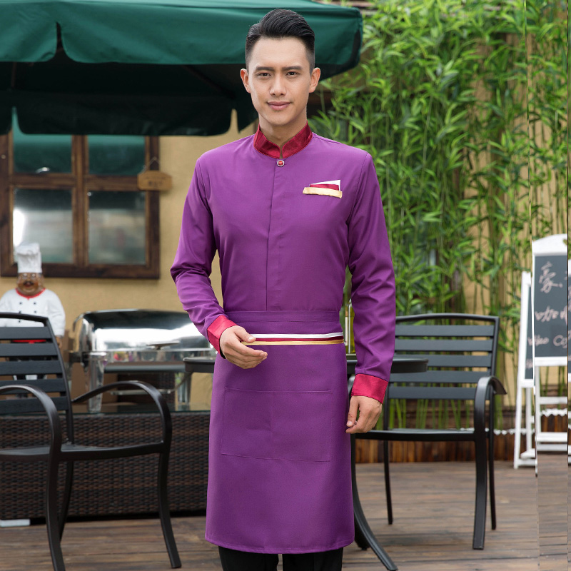 Hotel work clothes autumn and winter western restaurant clothes