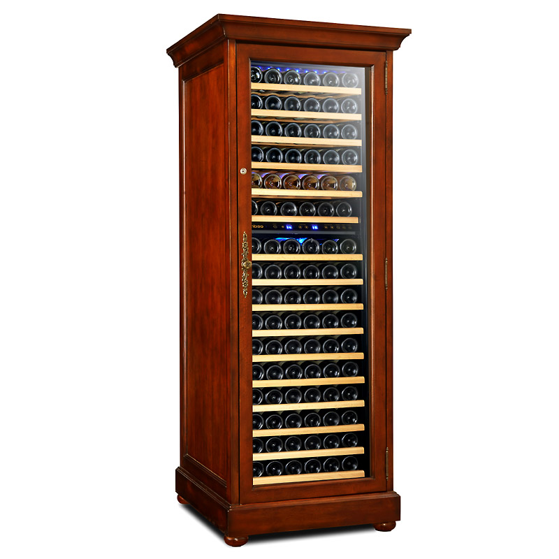 High-end solid wood thermostatic wine cabinet
