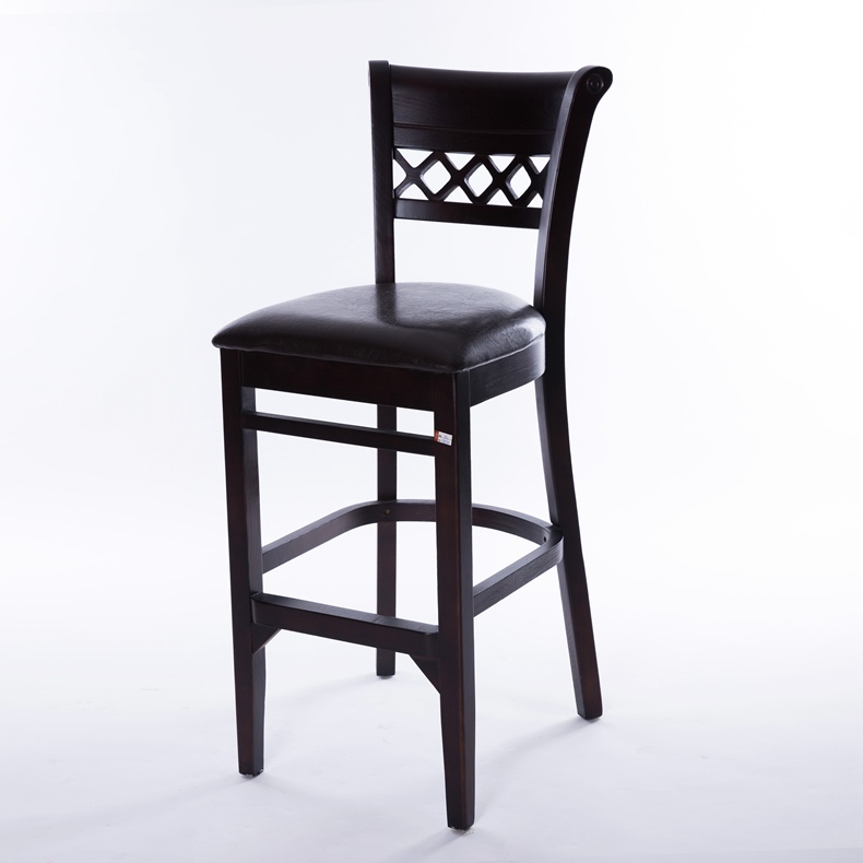 Vintage solid wood high-end bar chair