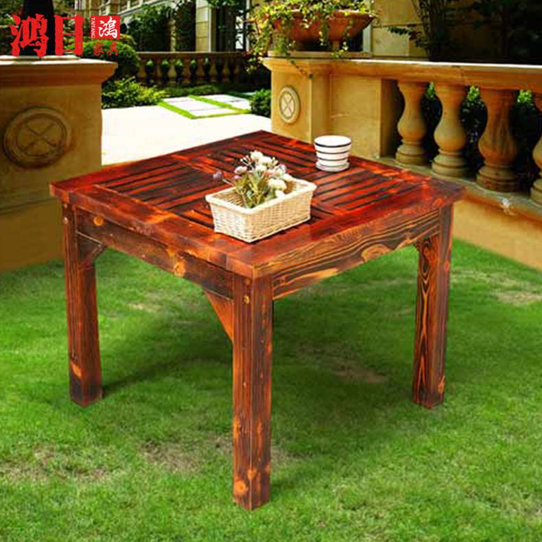 Solid wood casual table