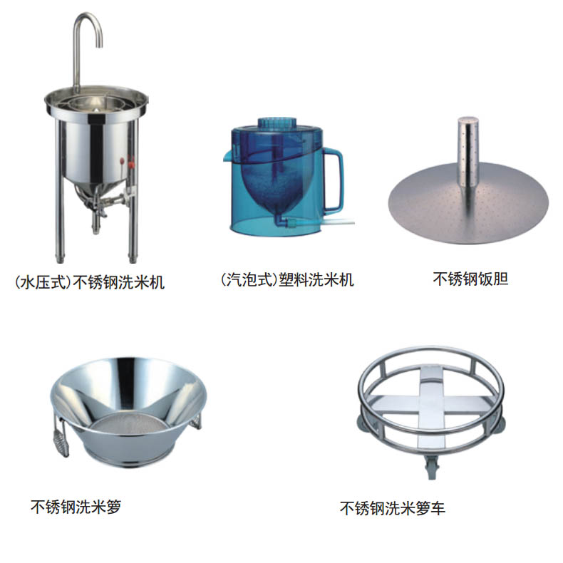 Rice washing machine, equipment