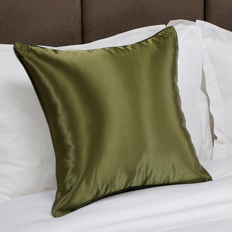 Dark green throw pillow cover