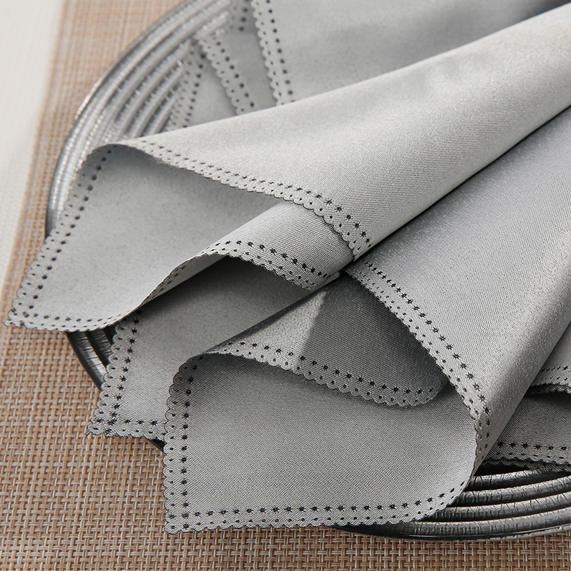 Grey lace cloth napkin