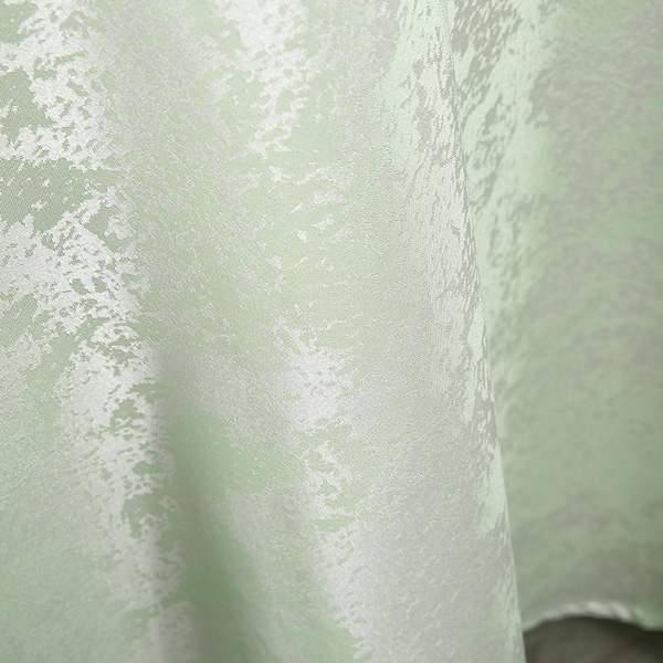 Pale green snowflake jacquard tablecloth