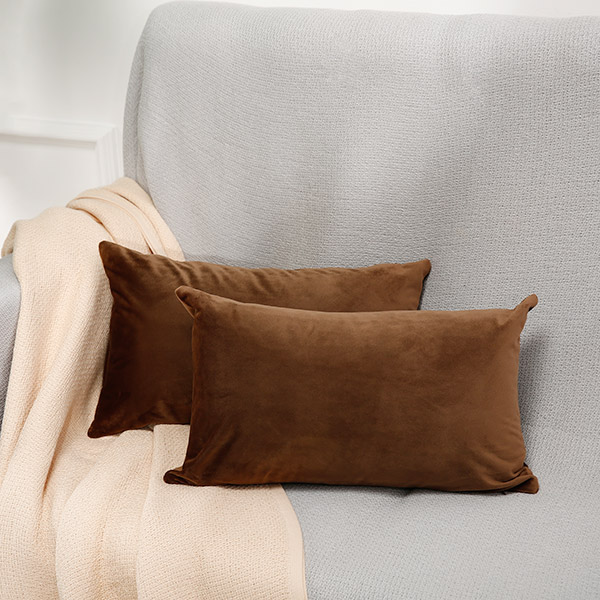 Brown flannelette waist pillow