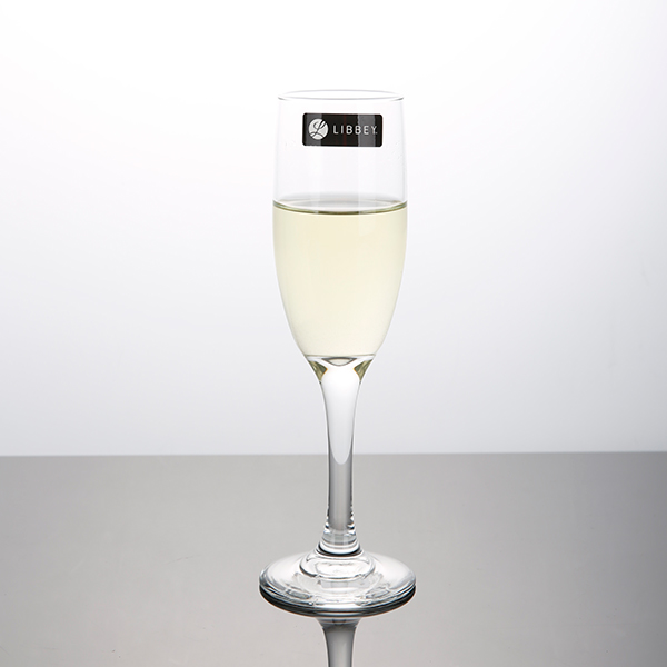 Libby unleaded flute champagne glass