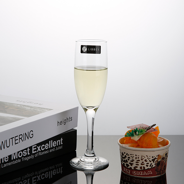 Libby unleaded flute champagne glass